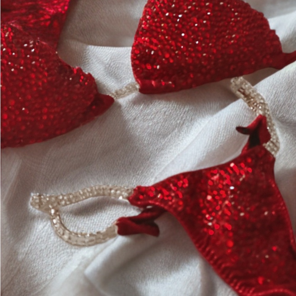 Sparkling Red Competition Bikini Swimsuit
